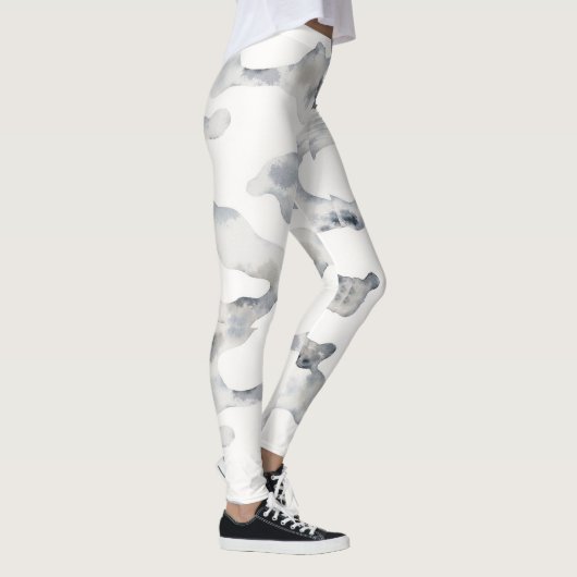 Snow Camouflage Muster Leggings (Rechts)