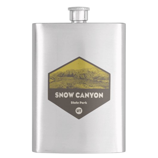 Snow Canyon Staat Park Utah Flachmann (Vorderseite)