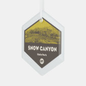 Snow Canyon Staat Park Utah Ornament Aus Glas (Vorderseite Links)