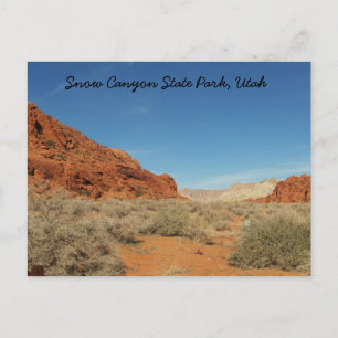 Snow Canyon Staat Park, Utah Postkarte