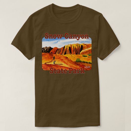 Snow Canyon Staat Park Utah T-Shirt (Design vorne)