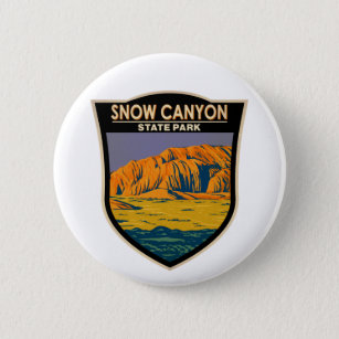 Snow Canyon Staat Park Utah Vintag Button