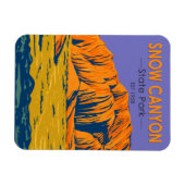 Snow Canyon Staat Park Utah Vintag Magnet (Horizontal)