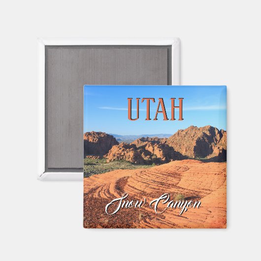 Snow Canyon Utah Magnet (Vorderseite/Rückseite)