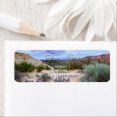 Snow Canyon Utah Spring Rücksendeadresse Label (Insitu)