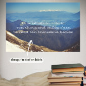 Snow-capped mountain peaks poster