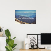 Snow-capped mountain peaks poster (Heimbüro)