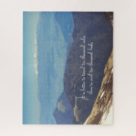 Snow-capped mountain peaks puzzle