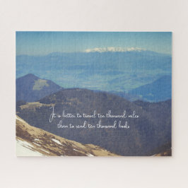 Snow-capped mountain peaks puzzle