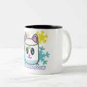 Snow Catsmallow Zweifarbige Tasse (VorderseiteRechts)
