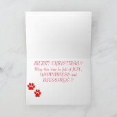 Snow Christmas Dobermans Feiertagskarte (Innenseite)