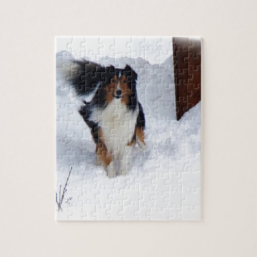 Snow Collie Puzzle (Vertikal)