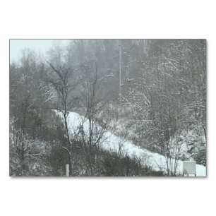Snow Country Road Lesekarten für Erwachsene Tischnummer