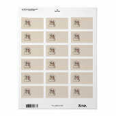 Snow Couple Adressaufkleber (Vorne)