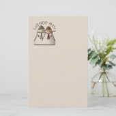 Snow Couple Briefpapier (Stehend Vorderseite)