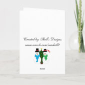 Snow Couple Feiertagskarte (Rückseite)