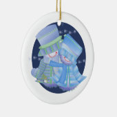 Snow Couple Keramikornament (Rechts)