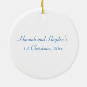 Snow Couple Keramikornament (Hinten)