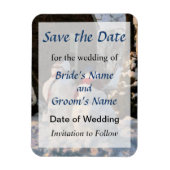 Snow Couple Save the Date Magnet (Vertikal)