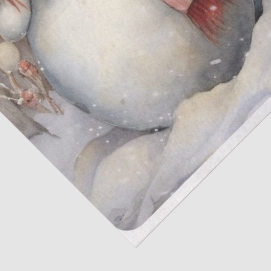 Snow Couple Seidenpapier (Ausschnitt)