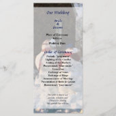 Snow Couple Wedding Program Programm (Vorderseite)