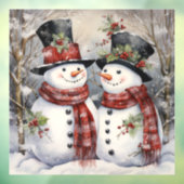 Snow Couple Window Cloning Fensteraufkleber (Blatt 3)