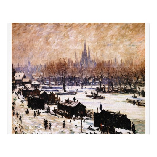 Snow-Covered Amsterdam Fotodruck (Vorne)