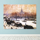 Snow-Covered Amsterdam Leinwanddruck (Insitu (Holzboden))