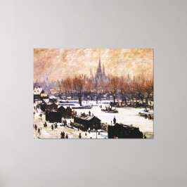 Snow-Covered Amsterdam Leinwanddruck