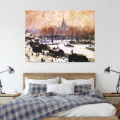Snow-Covered Amsterdam Leinwanddruck (Insitu (Schlafzimmer))