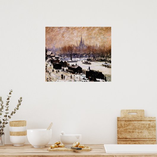 Snow-Covered Amsterdam Poster (Küche)