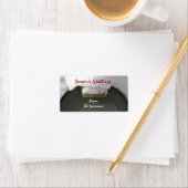 Snow Covered Mailbox Weihnachtsgeschenke Tags Adressaufkleber (Insitu)