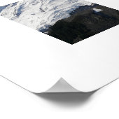 Snow Covered Mount Baker fotografisch Poster (Ecke)