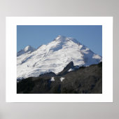 Snow Covered Mount Baker fotografisch Poster (Vorne)