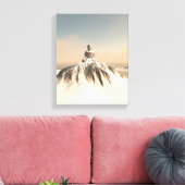 Snow Covered Mountain Buddha Leinwanddruck (Insitu (Wohnzimmer))