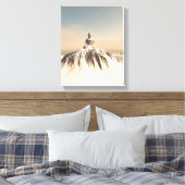 Snow Covered Mountain Buddha Leinwanddruck (Insitu (Schlafzimmer))