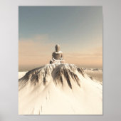 Snow Covered Mountain Buddha Poster (Vorne)