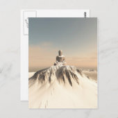 Snow Covered Mountain Buddha Postkarte (Vorne/Hinten)