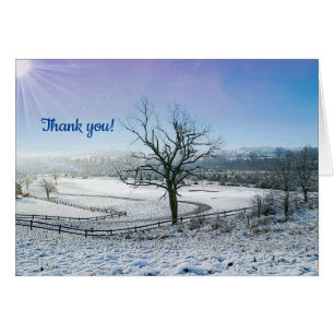 Snow Covered Ozark Hills Danke Karte