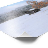 Snow Covered Paddock Fotodruck (Ecke)