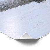 Snow Covered Paddock Fotodruck (Ecke)
