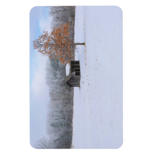 Snow Covered Paddock Magnet (Vertikal)