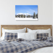 Snow Covered Prairie Pines und San Francisco Peaks Leinwanddruck (Insitu (Schlafzimmer))