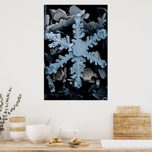 Snow Crystal 2 Poster (Küche)