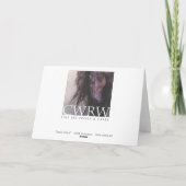 Snow Dance Card Feiertagskarte (Rückseite)