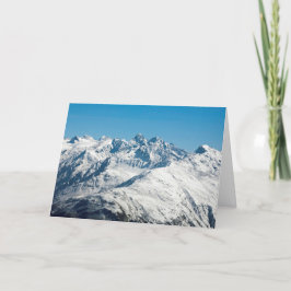 Snow Davos Schweiz Feiertagskarte