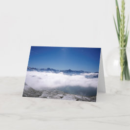 Snow Davos Schweiz Feiertagskarte