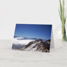 Snow Davos Schweiz Feiertagskarte