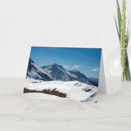 Snow Davos Schweiz Feiertagskarte