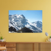 Snow Davos Schweiz Ferienkarte Leinwanddruck (Insitu (Wohnzimmer))